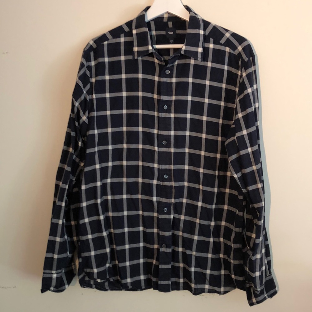 GAP men’s plaid shirt size L